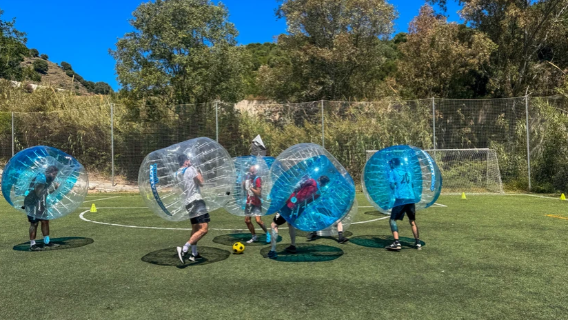 bubble football