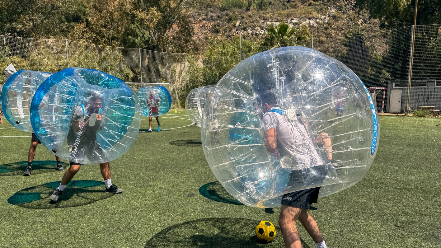 bubble football