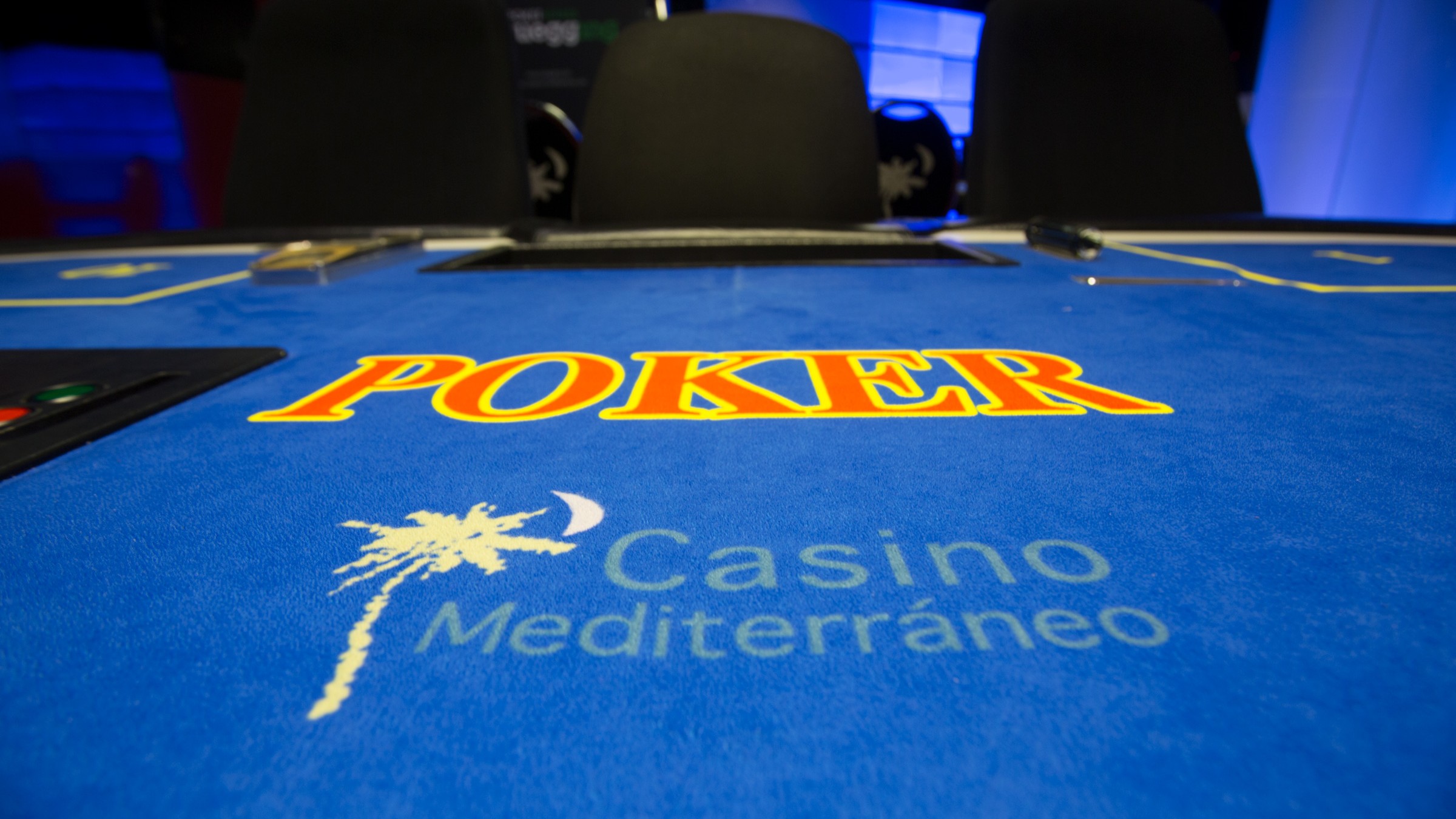 Poker table inside Casino Mediterráneo Benidorm