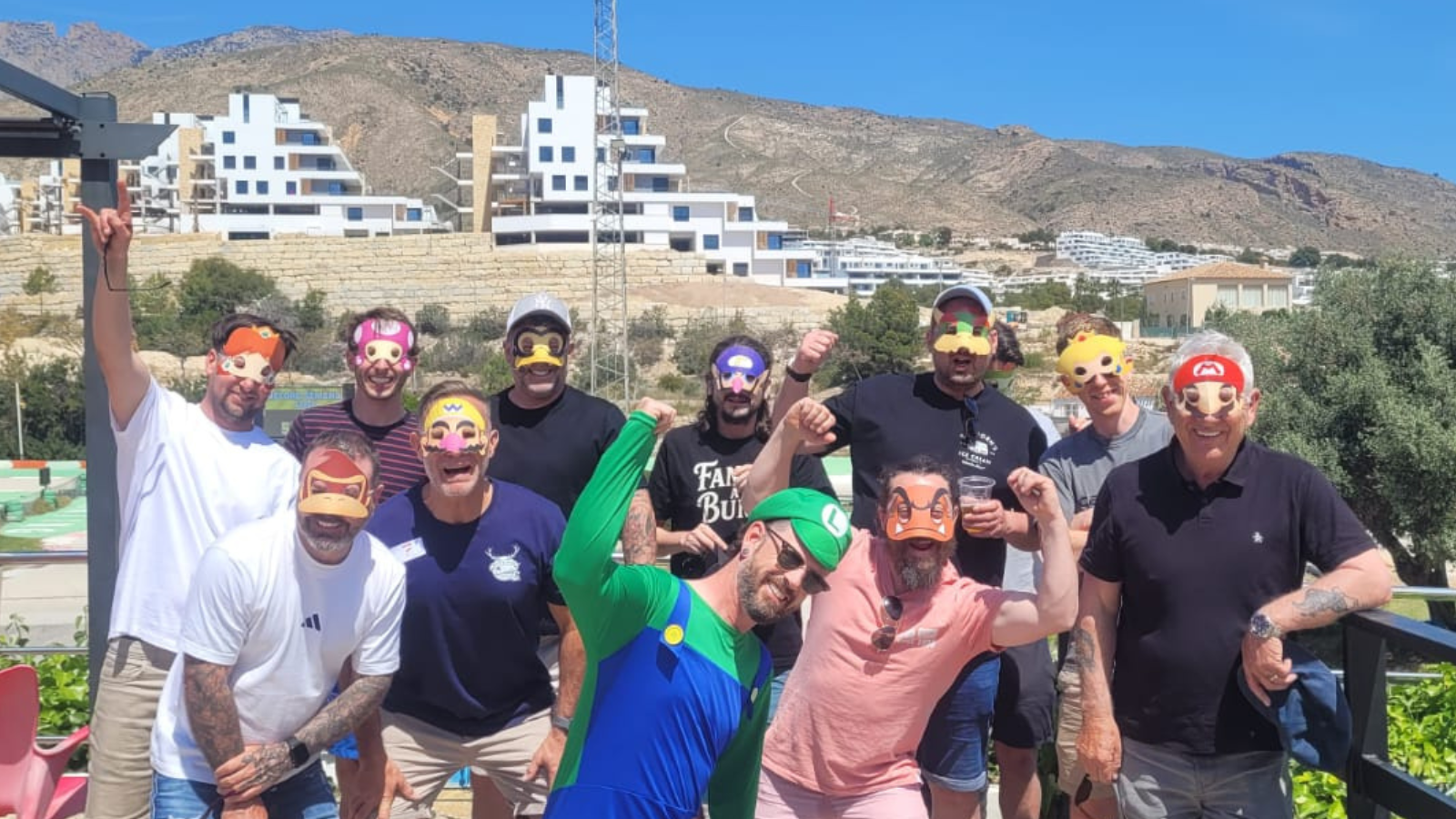 stag group at karting track