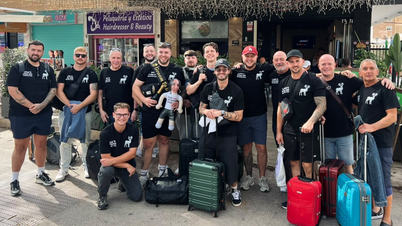 stag group in Benidorm