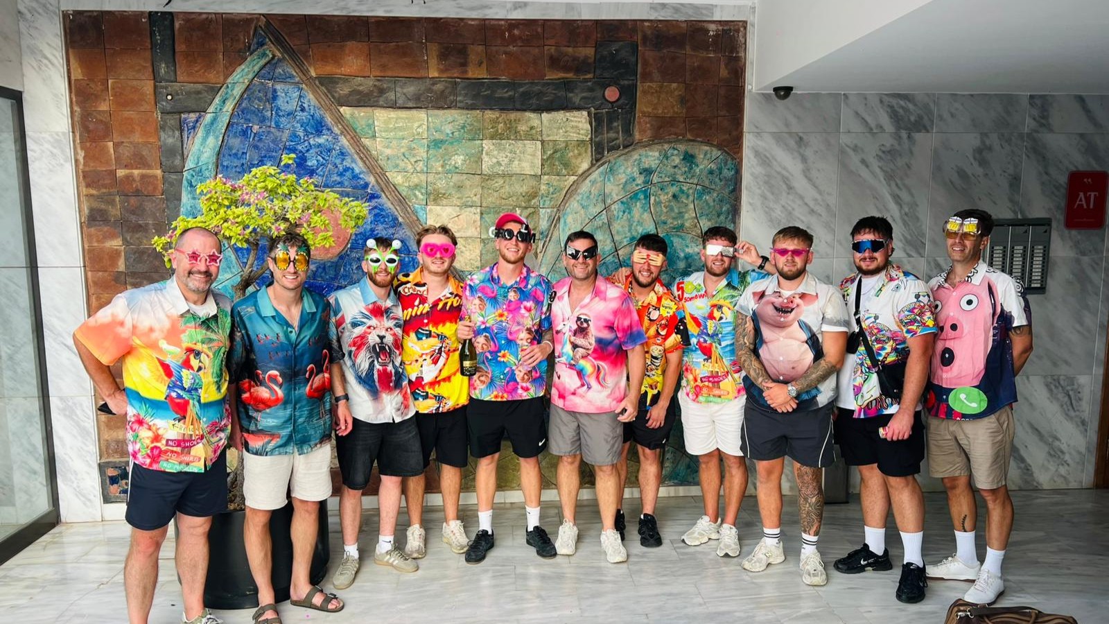 stag party ready for a night out