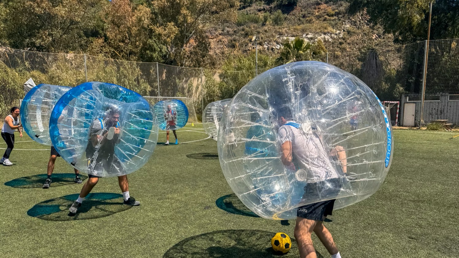 bubble football
