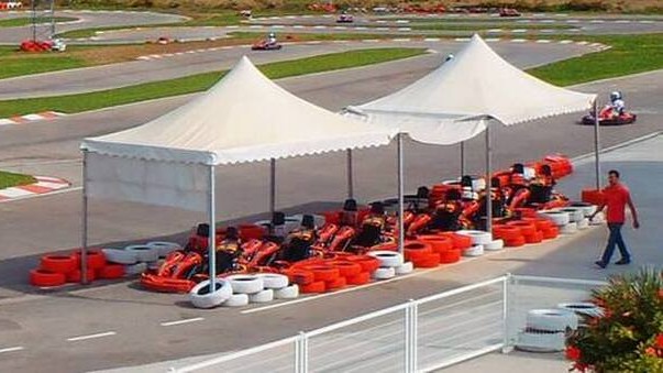 go-karts on track 