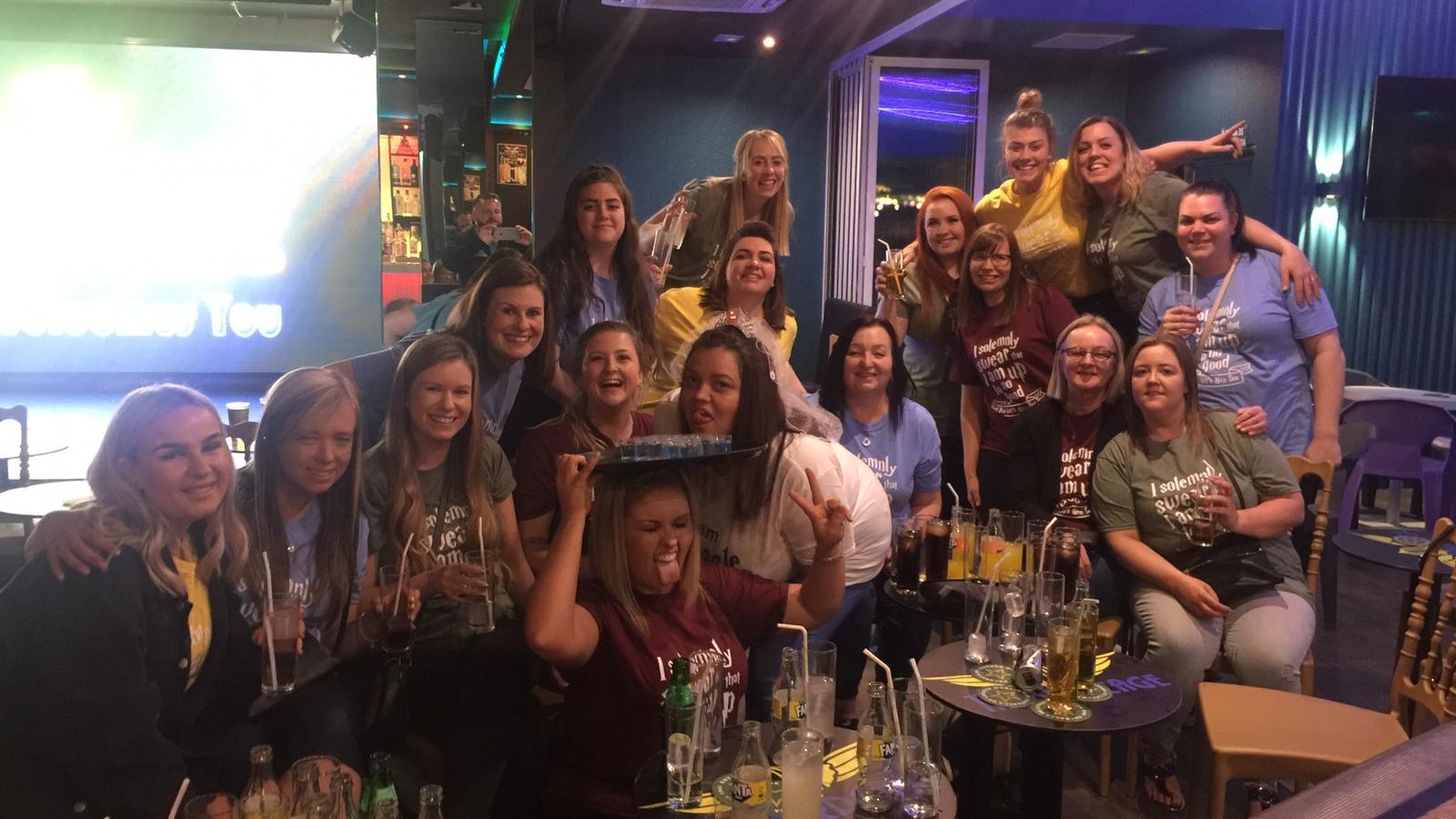 Hen do in a Benidorm club
