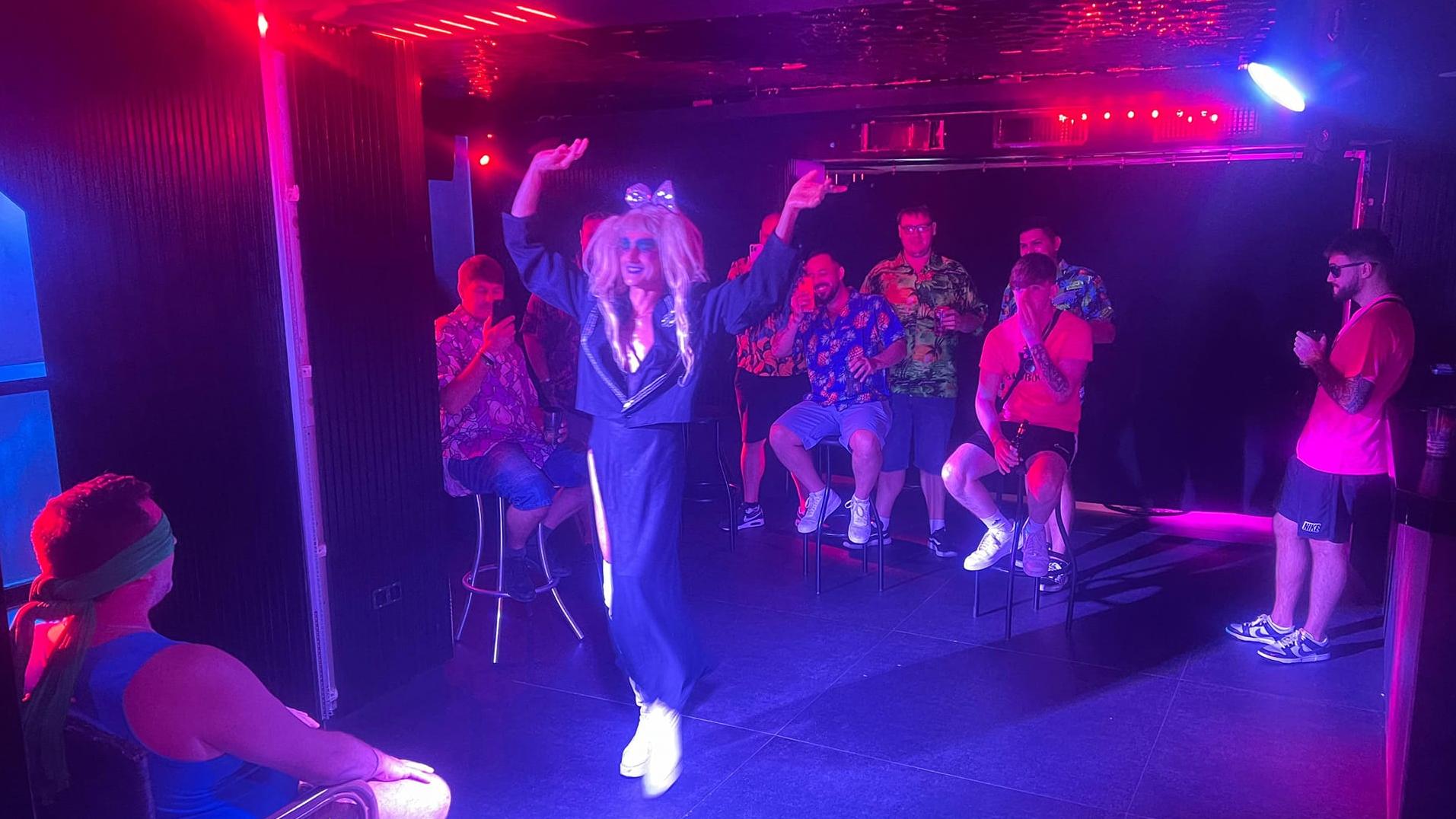 Drag show in nightclub