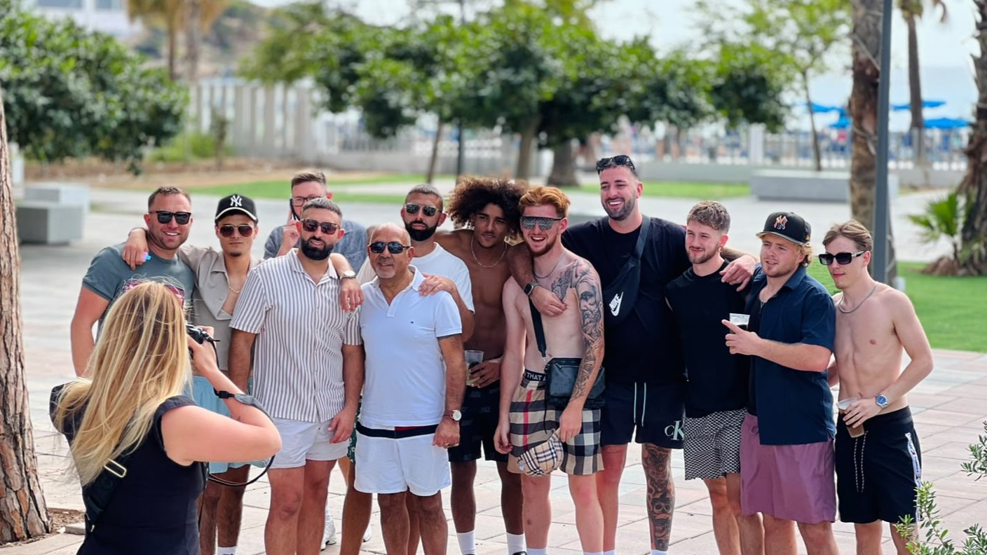 Stag group enjoying a sunny weekend in Benidorm